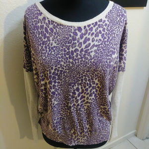 Victoria's Secret Leopard Print Skull Sweater M